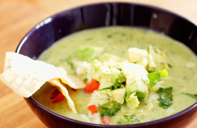 Avocado Chicken Tortilla Soup