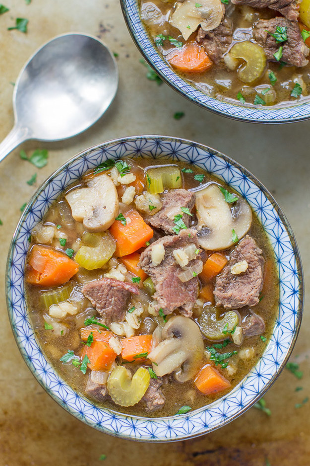 Beef and Barely Soup