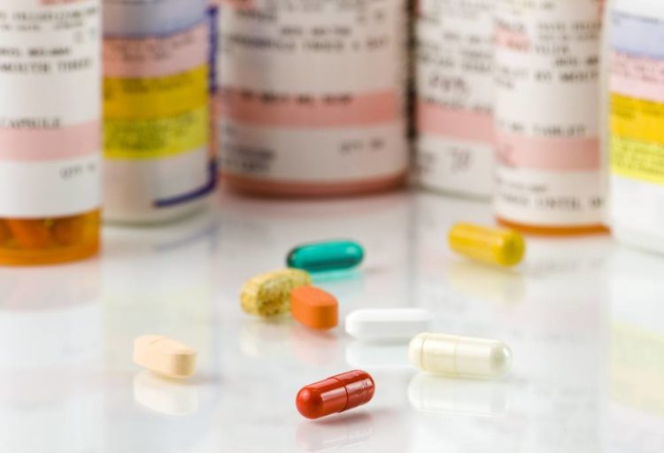 Close up of assorted pills