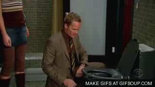 Barney Stintson's toilet seat on How I Met Your Mother.