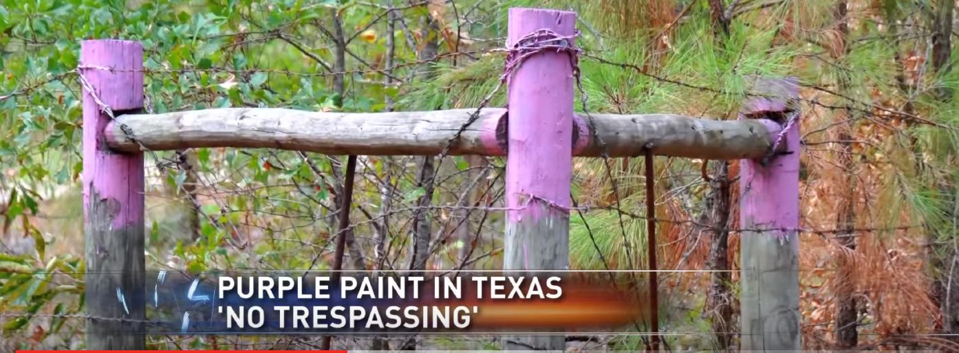 An example of the Purple Paint Law
