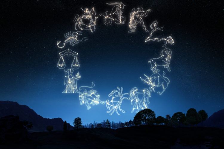 Image of zodiac constellations.