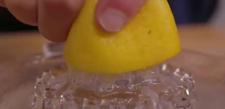 Squeeze lemon into milk to make buttermilk substitute