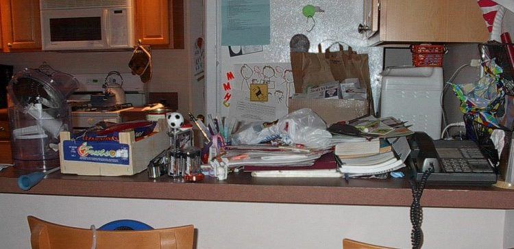 Image of cluttered home.