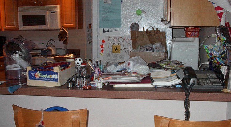 Image of cluttered home.