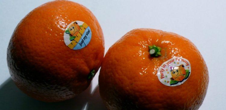 Oranges with Stickers