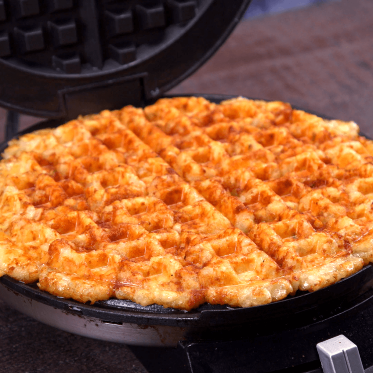 Tater Tot Grilled Cheese waffle