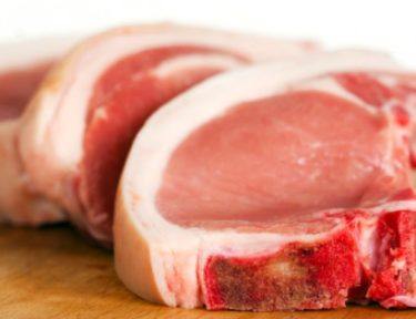 pork chops close-up