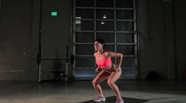 butt and legs jumping squat