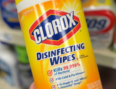 using clorox wipes without gloves