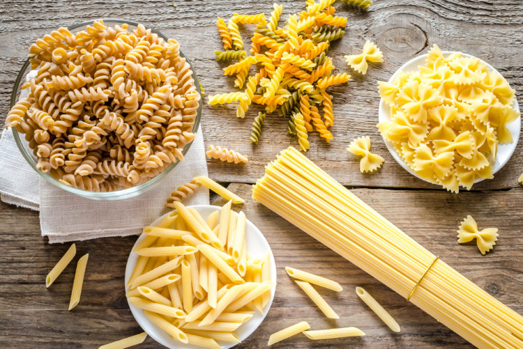Image of various kinds of pastas