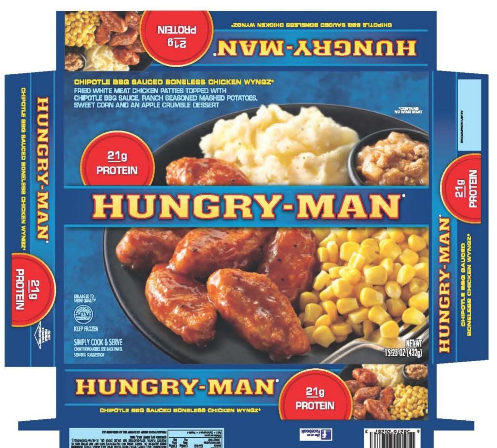 Hungry-Man Recall Label