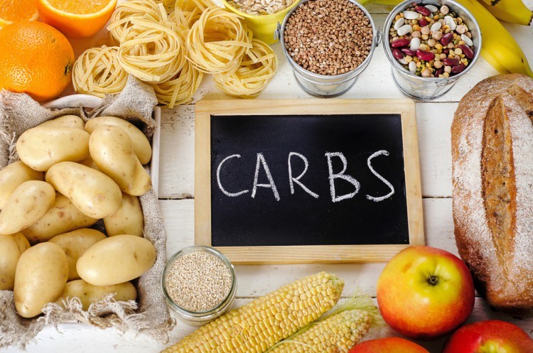Image of carbs and foods - bread, beans, starch.