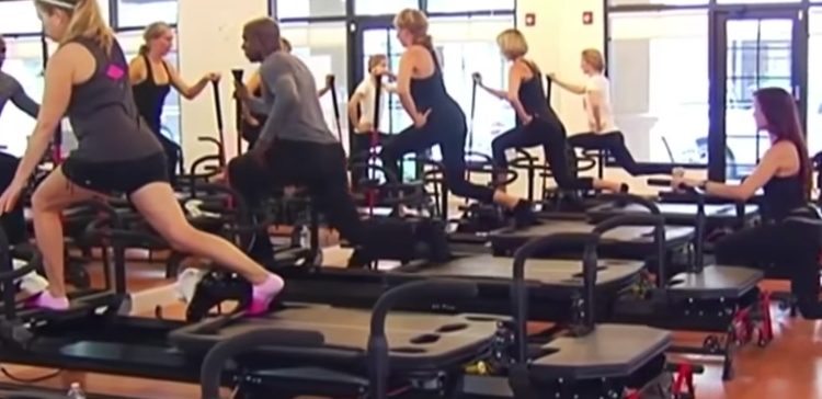 people performing Lagree workout