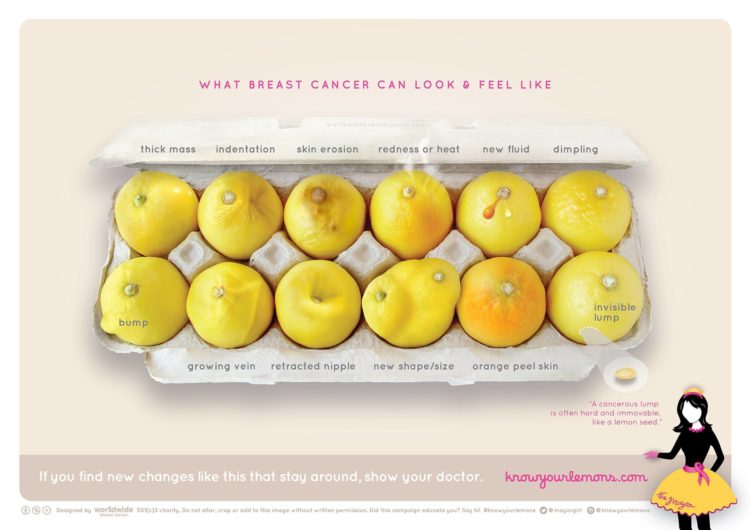Image of lemons in shapes and sizes that may depict breast cancer
