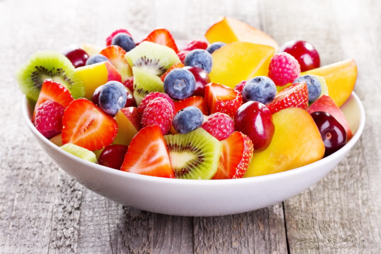 Image of salad with fresh fruits and berries