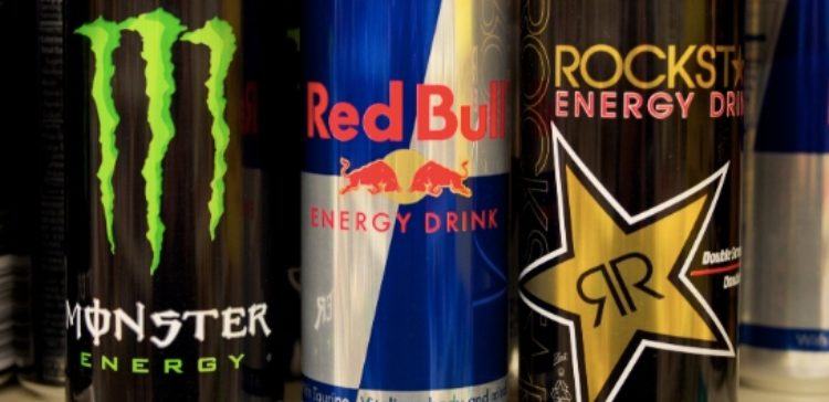 energy drinks in a row