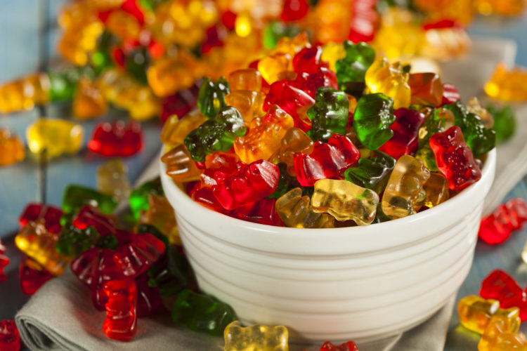 Image of bowl of gummy bears