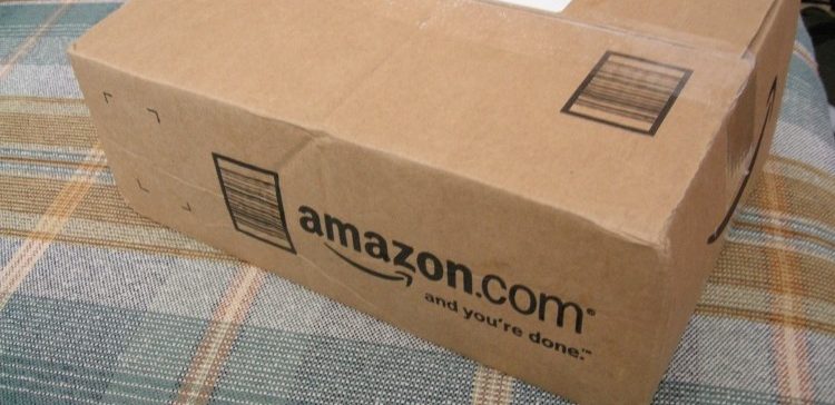 Image of Amazon box or package.