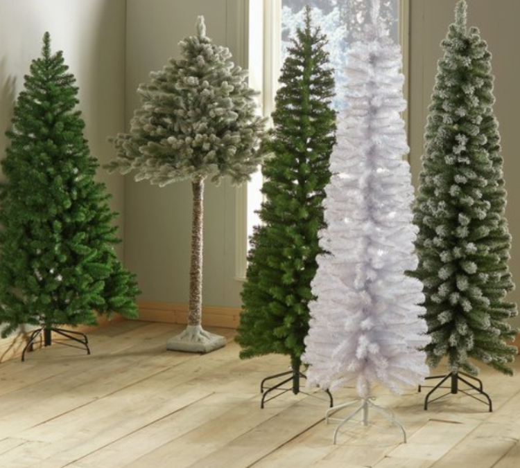 Image of half Christmas tree