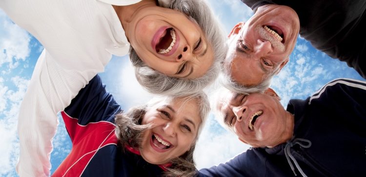 Image of happy old people