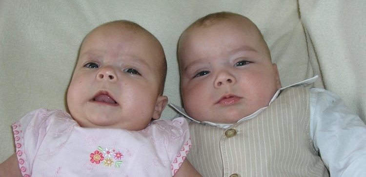 Image of male female fraternal twins.