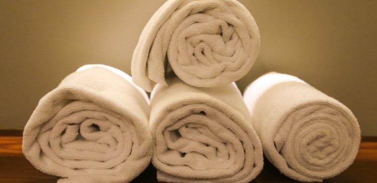 Image of rolled up white towels.