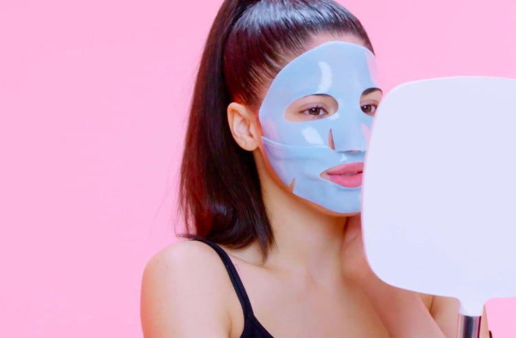 Image of woman wearing a face mask