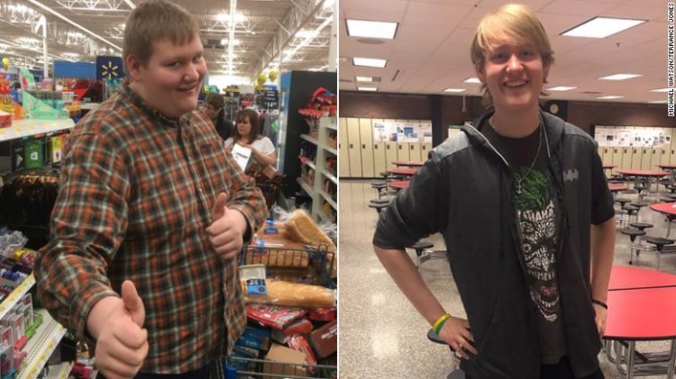 Image of before and after weight loss
