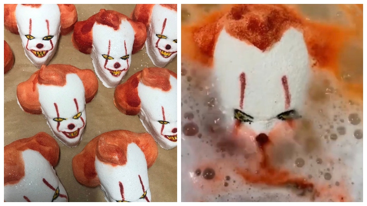 pennywise clown bath bomb