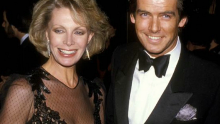 Picture of Pierce Brosna with his first wife Cassandra Harris