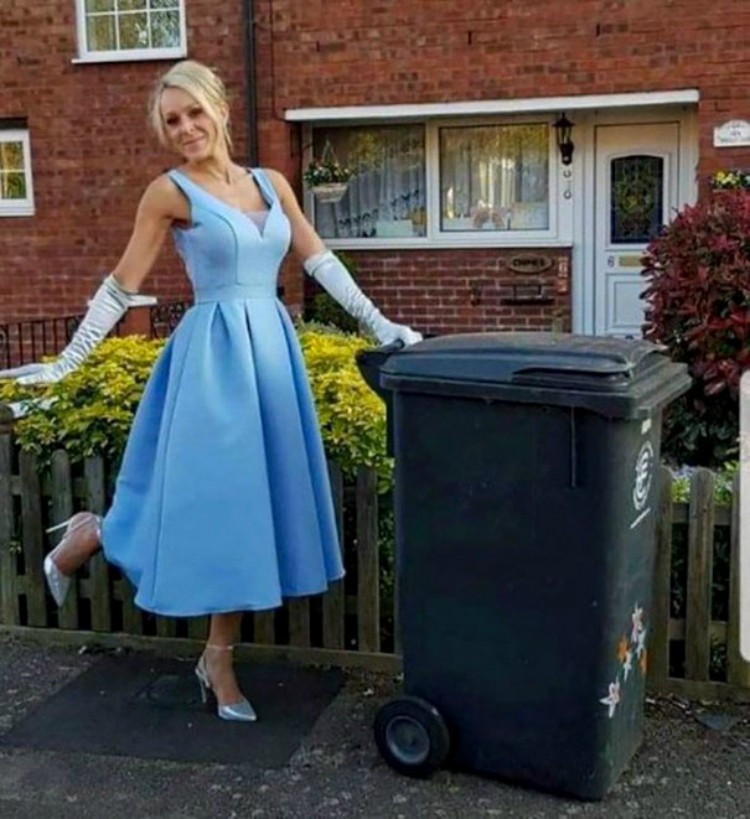 Woman Dresses Up to Take Out the Trash To Amuse Her Neighbors and Here Are 13 of Her Best Looks