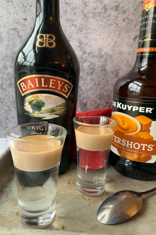 Buttery Nipple with spoon and bottles