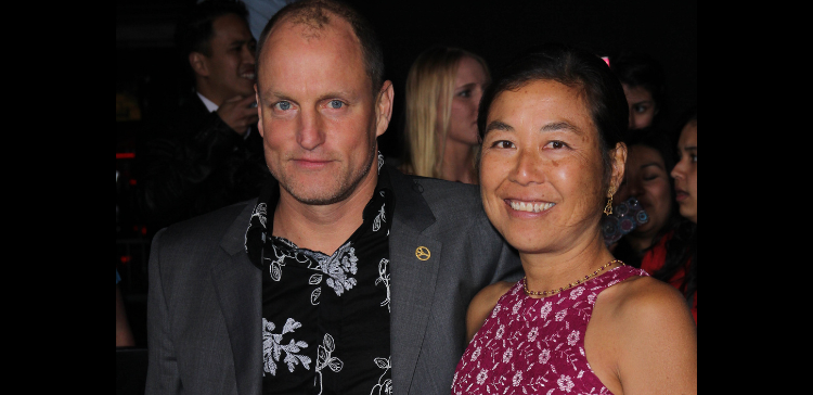 Laura Louie and Woody Harrelson